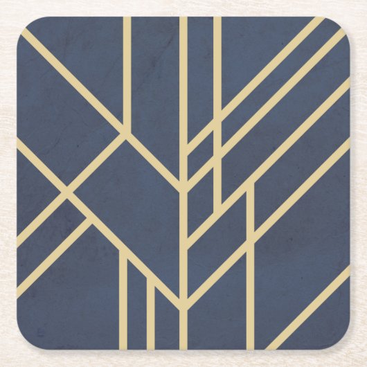 Art Deco-ontwerp Kartonnen Onderzetters (Voorkant)