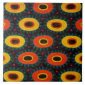 Art Deco Ontwerp Keramiek Tegeltje (Voorkant)