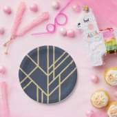 Art Deco-ontwerp Papieren Bordje (Feest)