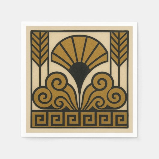 Art Deco ontwerp Servet (Voorkant)