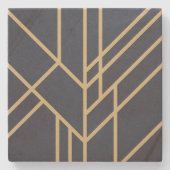 Art Deco-ontwerp Stenen Onderzetter (Voorkant)