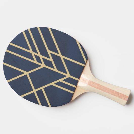 Art Deco-ontwerp Tafeltennisbatje (Zijkant)
