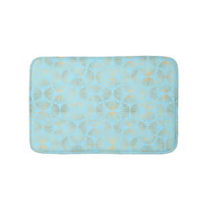 Art Deco ontwerp, Teal & Goud Patroon Badmat