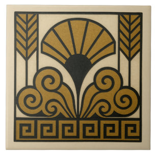 Art Deco Ontwerp Tegeltje