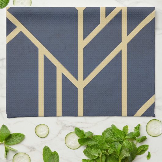 Art Deco-ontwerp Theedoek (Gevouwen)