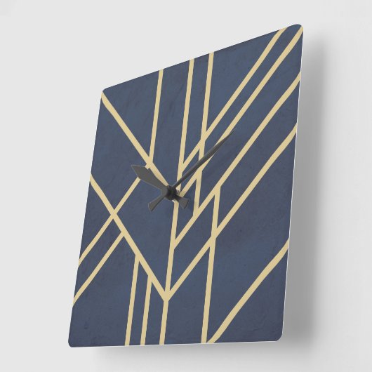 Art Deco-ontwerp Vierkante Klok (Hoek)