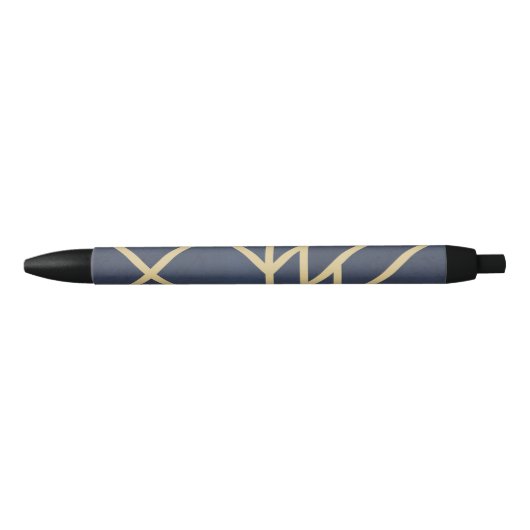 Art Deco-ontwerp Zwarte Inkt Pen (Voorkant)
