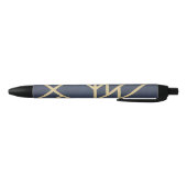 Art Deco-ontwerp Zwarte Inkt Pen (Bodem)