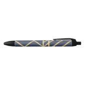Art Deco-ontwerp Zwarte Inkt Pen (Bovenkant)