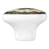 Art Deco Oog Anatomische Oftalmologie Keramische Knop (Zijkant)