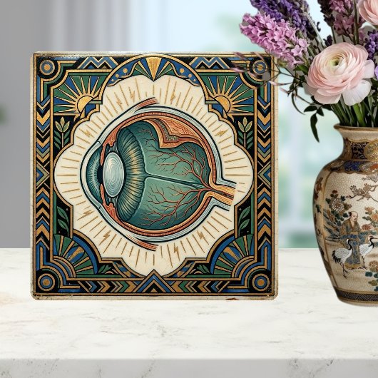 Art Deco Oog Anatomische Oftalmologie Tegeltje