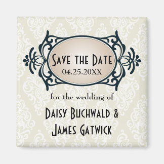 Art Deco Opslaan Datum Magneet