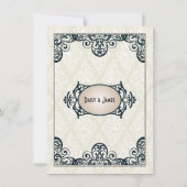 Art Deco Opslaan Datum Save The Date (Achterkant)