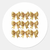 Art Deco Opulence Geometric Patterns Ronde Sticker (Voorkant)