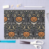 Art Deco Orange Carved Pumpkins Tissuepapier (Craft)