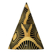 Art Deco Ornament: Naadloos  Feesthoedjes (Links)