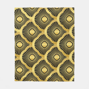 Art Deco Ornament: Naadloos Fleece Deken