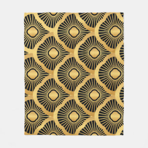 Art Deco Ornament: Naadloos Fleece Deken
