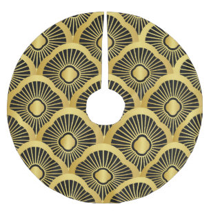 Art Deco Ornament: Naadloos  Kerstboom Rok