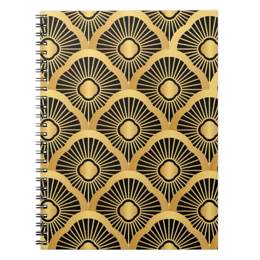 Art Deco Ornament: Naadloos Notitieboek (Voorkant)
