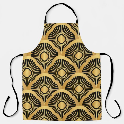 Art Deco Ornament: Naadloos Schort (Voorkant)