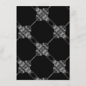 Art Deco Ornamental | Geometrisch zwart en zilver Save The Date (Achterkant)