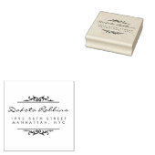 Art Deco Ornamenten & Kalligrafie Retouradres Rubberstempel (Gestempeld)