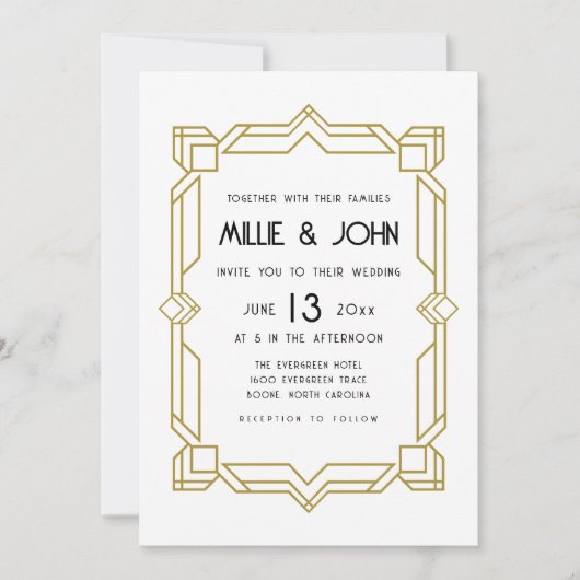 Art Deco, Oud Hollywood, jaren '20 Kaart (Voorkant)