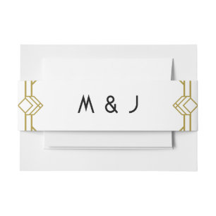 Art Deco, Oud Hollywood, jaren '20 Uitnodigingen Wikkel