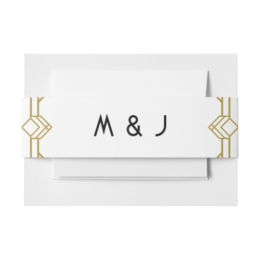 Art Deco, Oud Hollywood, jaren '20 Uitnodigingen Wikkel (Voorkant Voorbeeld)