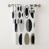 Art Deco Ovalen Bad Handdoek (Insitu)