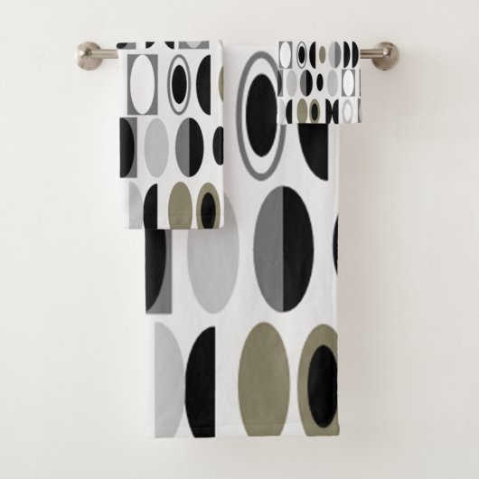 Art Deco Ovalen Bad Handdoek (Insitu)