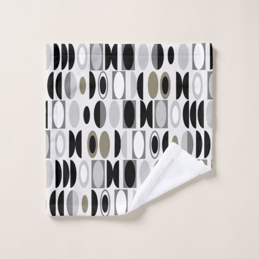 Art Deco Ovalen Bad Handdoek (Wasdoekje)