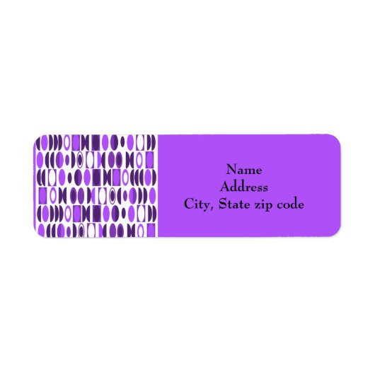 Art Deco Ovalen Etiket (Voorkant)