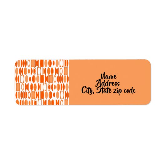 Art Deco Ovalen Etiket (Voorkant)