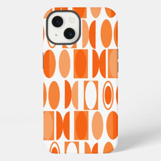 Art Deco Ovalen iPhone Hoesje (Achterkant)