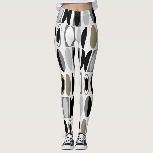 Art Deco Ovalen Leggings (Voorkant)
