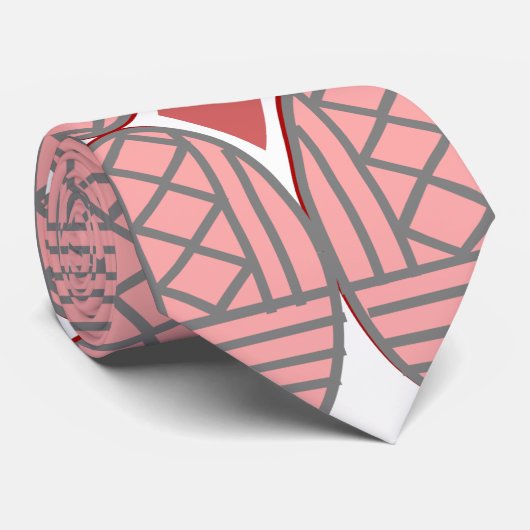 Art Deco Ovalen Stropdas (Opgerold)