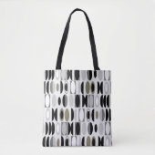 Art Deco Ovalen Tote Bag (Voorkant)