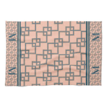 Art Deco overlappende vierkanten (monogram)