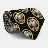 Art Deco Owl - Historische Era Elegance uit 1930 Stropdas (Opgerold)