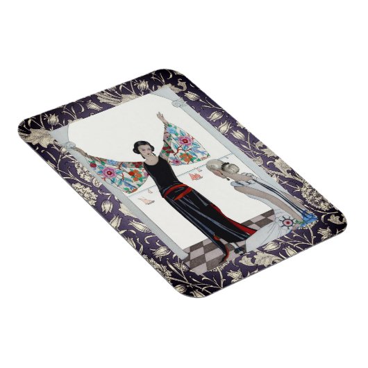 Art Deco Paars Accented Magneet (Rechterzijde)