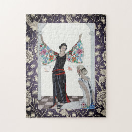 Art Deco Paars geaccentueerde puzzel