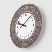 Art Deco Paars Grote Klok (Hoek)