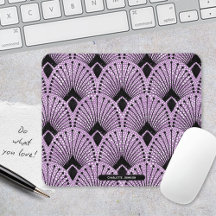 Art Deco Paarse Classic Retro Pauw Patroon