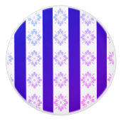 Art Deco Paarse keramische trekkracht Keramische Knop (Voorkant)