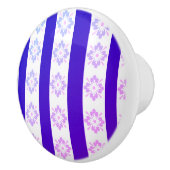 Art Deco Paarse keramische trekkracht Keramische Knop (Rechts)