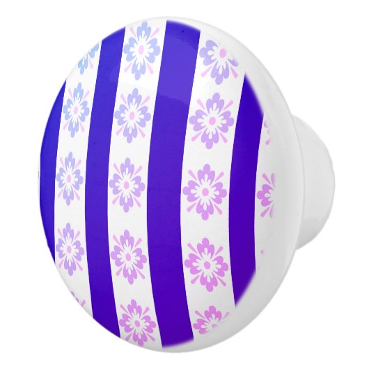 Art Deco Paarse keramische trekkracht Keramische Knop (Rechts)