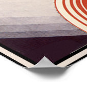 Art Deco-pagina Muziek Hallo prachtig Poster (Hoek)