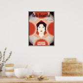Art Deco-pagina Muziek Hallo prachtig Poster (Keuken)